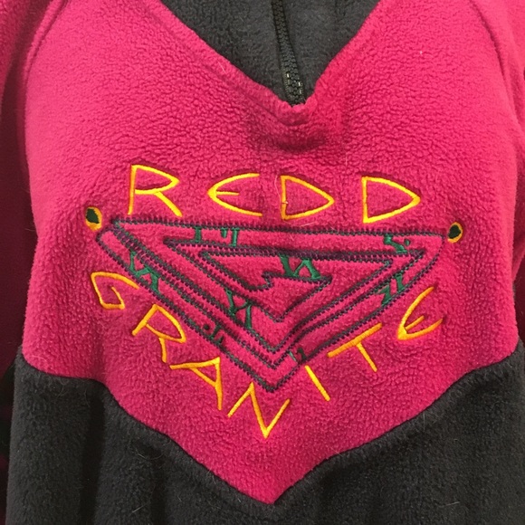 Vintage Redd Granite Tribal Aztec 1/4 Zip Pullover - Picture 4 of 9